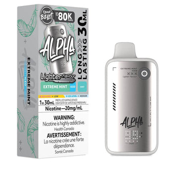 Flavour Beast Alpha Lighter 80k Extreme Mint Iced 20mg/30mL disposable (Provincial)