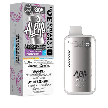 Flavour Beast Alpha Lighter 80k Groovy Grape Passionfruit Iced 20mg/30mL disposable (Provincial)