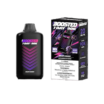 Boosted 7day 90k Grape Burst  20mg/mL disposable (Provincial)