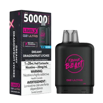 Flavour Beast Ultra G2 50k Dreamy Dragonfruit Lychee Iced Level X pod 20mg (Provincial)