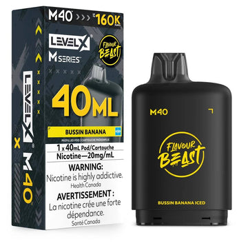 Flavour Beast M Series 160K Bussin Banana Iced Level X pod 20mg (Provincial)