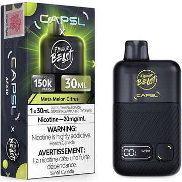 Capsl x Flavour Beast 150k Meta Melon Citrus Iced 20mg/30ml Disposable (Provincial)