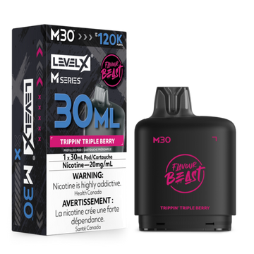 Flavour Beast M Series 120k Trippin Triple Berry Level X pod 20mg (Provincial)