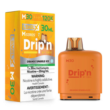 Drip’n LevelX M Series Pod Orange Sparkle Ice 120k 20mg 30ml (Provincial)