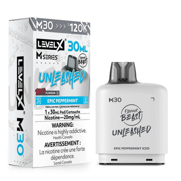 Flavour Beast Unleashed LevelX M series Epic Peppermint Iced 120k 20mg 30ml (Provincial)