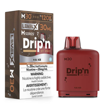 Drip’n LevelX M Series Pod R.B. Ice 120k 20mg 30ml (Provincial)