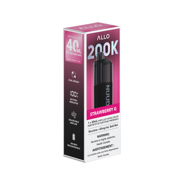 Allo Nuud 200K Strawberry G 20mg/30ml disposable (Provincial)