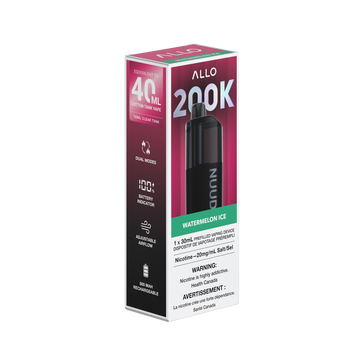 Allo Nuud 200K Watermelon Ice 20mg/30ml disposable (Provincial)