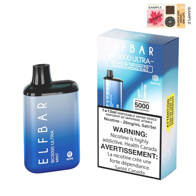 Elfbar Ultra BC5000 Mint 20mg/ml disposable