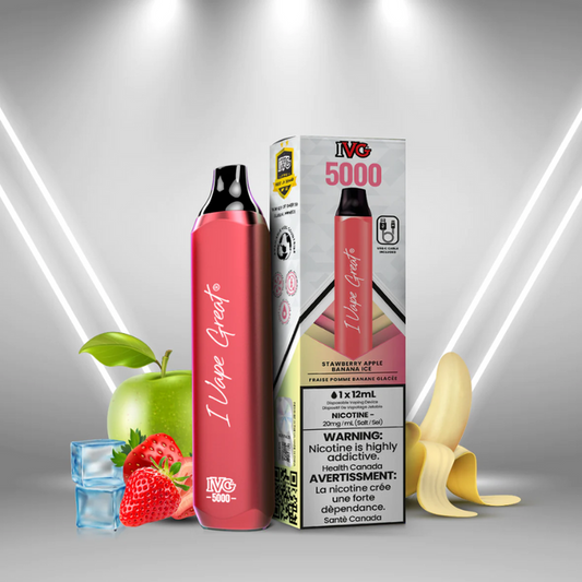 IVG 5000 Strawberry apple banana ice 20mg/ml disposable