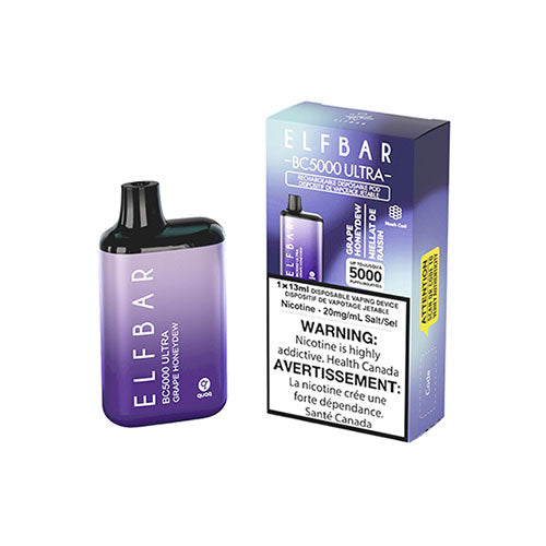 Elfbar Ultra BC5000 Miel de raisin 20 mg/ml à usage unique 