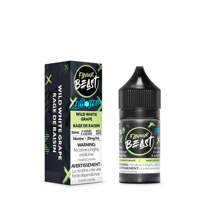 Flavour beast E liquid Wild White Grape Ice 20mg/30ml (Provincial)