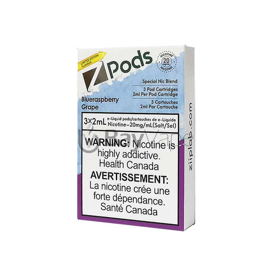 Z pods blue raspberry grape