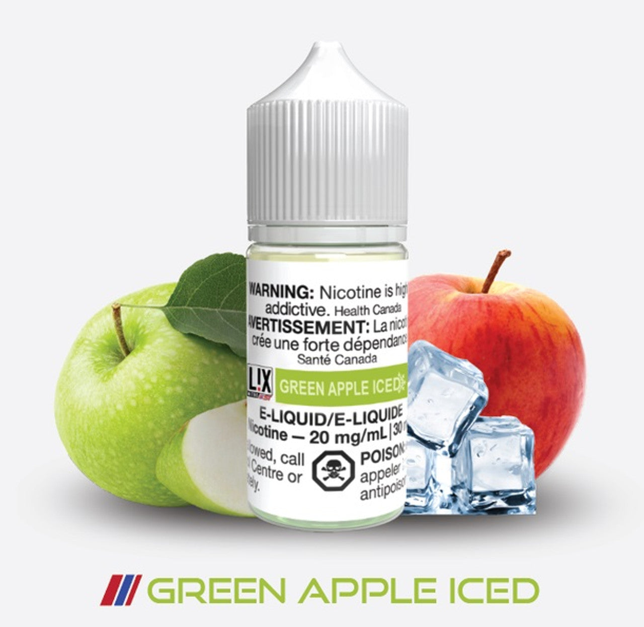 Lix Green Apple Iced 10mg/30ml (Provincial)