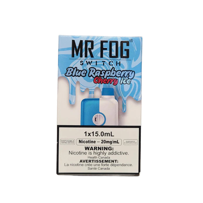 Mr Fog 5500 Switch Blue Raspberry Cherry Ice Disposable Vape Rechargeable