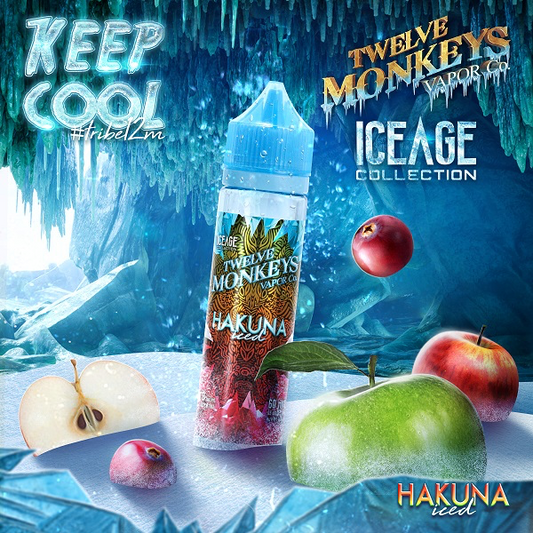 E-liquide Hakuna Iced des Douze Singes 0mg/60mL