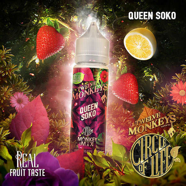 Twelve monkeys queen soko-strawberry/light citrus 3 mg 60mL