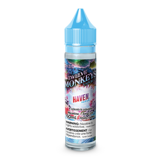 Twelve monkeys e liquid haven iced  3mg/60mL