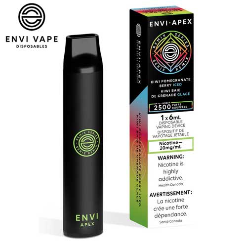 Envi apex kiwi grenade baies glacées 20 mg/ml jetable