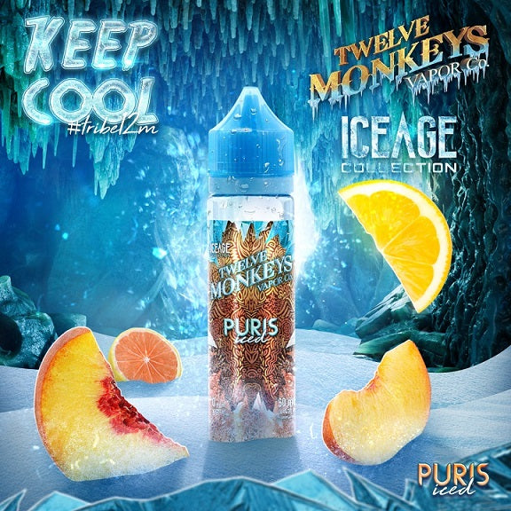 Twelve monkeys e liquid puris iced 0mg/60mL