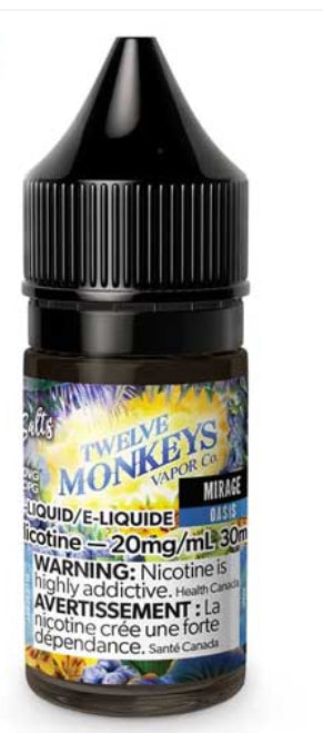 E-liquide Twelve Monkeys (Mirage) 10 mg/30 ml 