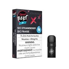 Flavour beast sic strawberry iced 20mg pods