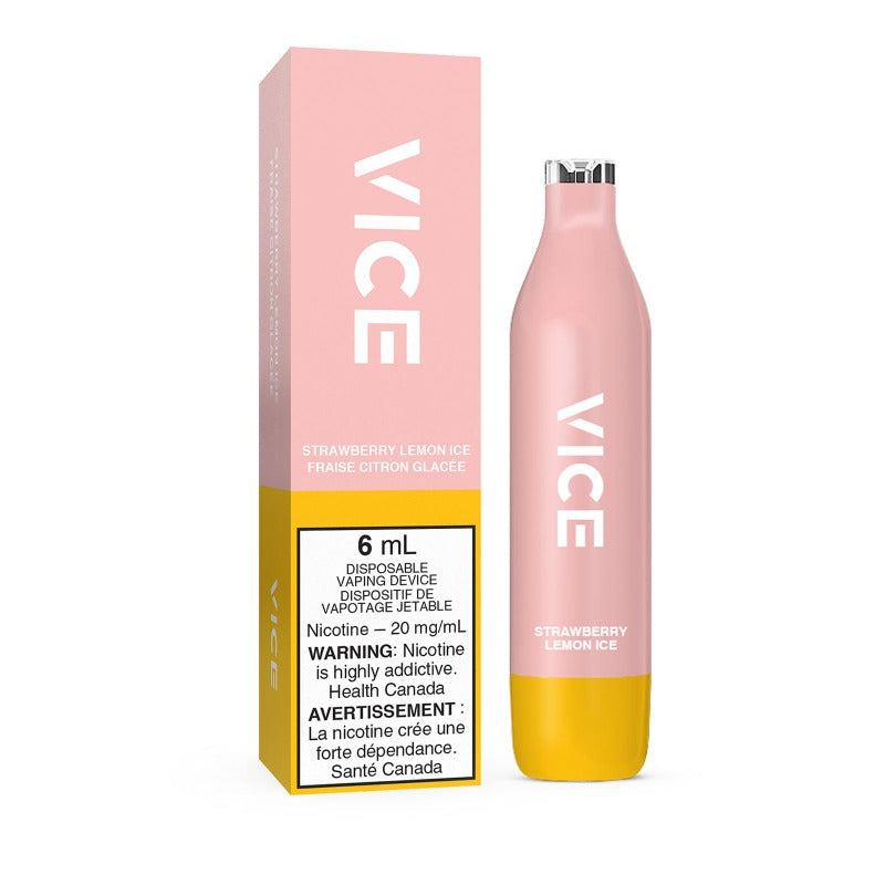 Vice 2500 Glace à la fraise et au citron 20 mg/ml jetable