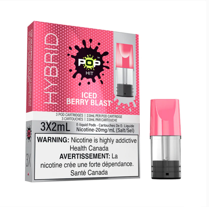 Pop hit hybrid iced berry blast pods