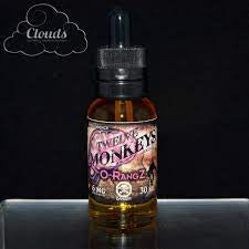 Twelve Monkeys e liquid (O Rangz freebase)6mg/30ml