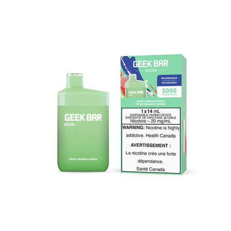 Geek bar b5000 vape jetable pêche mangue goyave 20mg