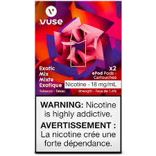 Mélange exotique d'Epod de Vuse 18 mg/ml