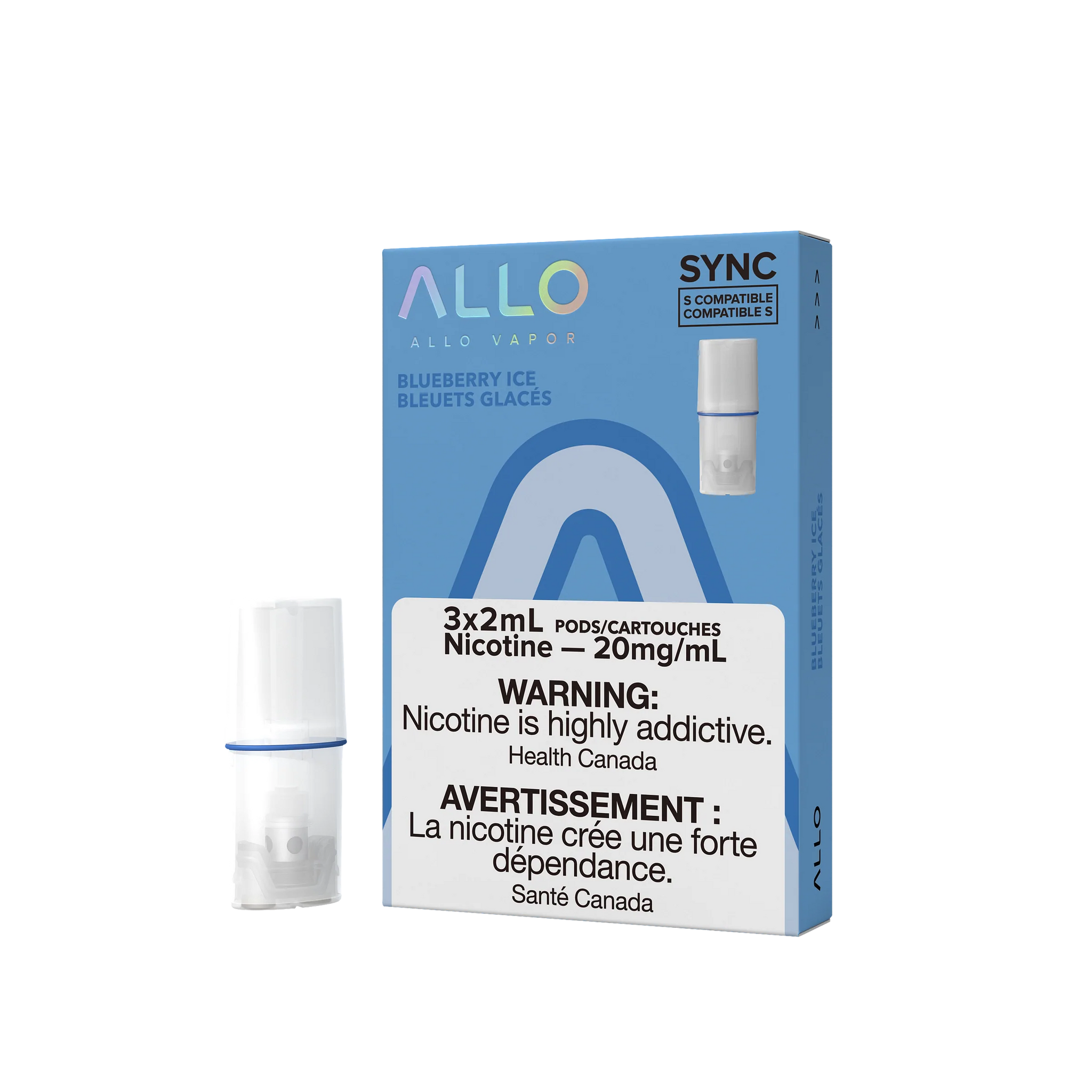 Allo sync pods blueberry ice 20 mg