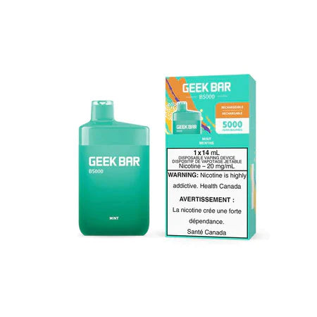 Geek bar b5000 mint disposable vape 20mg