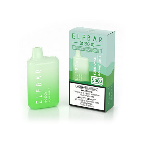 Elfbar BC5000 Pomme aigre 20 mg/ml à usage unique