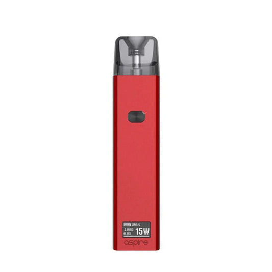 Aspire favostix vaping device kit  garnet red