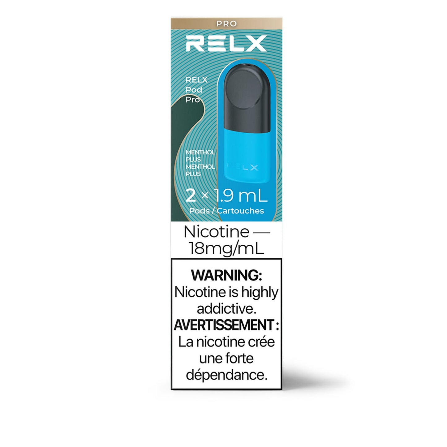 Relx pod pro menthol plus 18 mg 2 dosettes