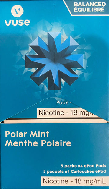 Vuse epod polar mint 18mg/ml balanced 4 pack