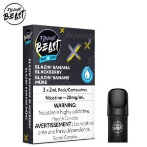 Flavour Beast Blazin’ Banana Blackberry 20mg/ml pods (Provincial)