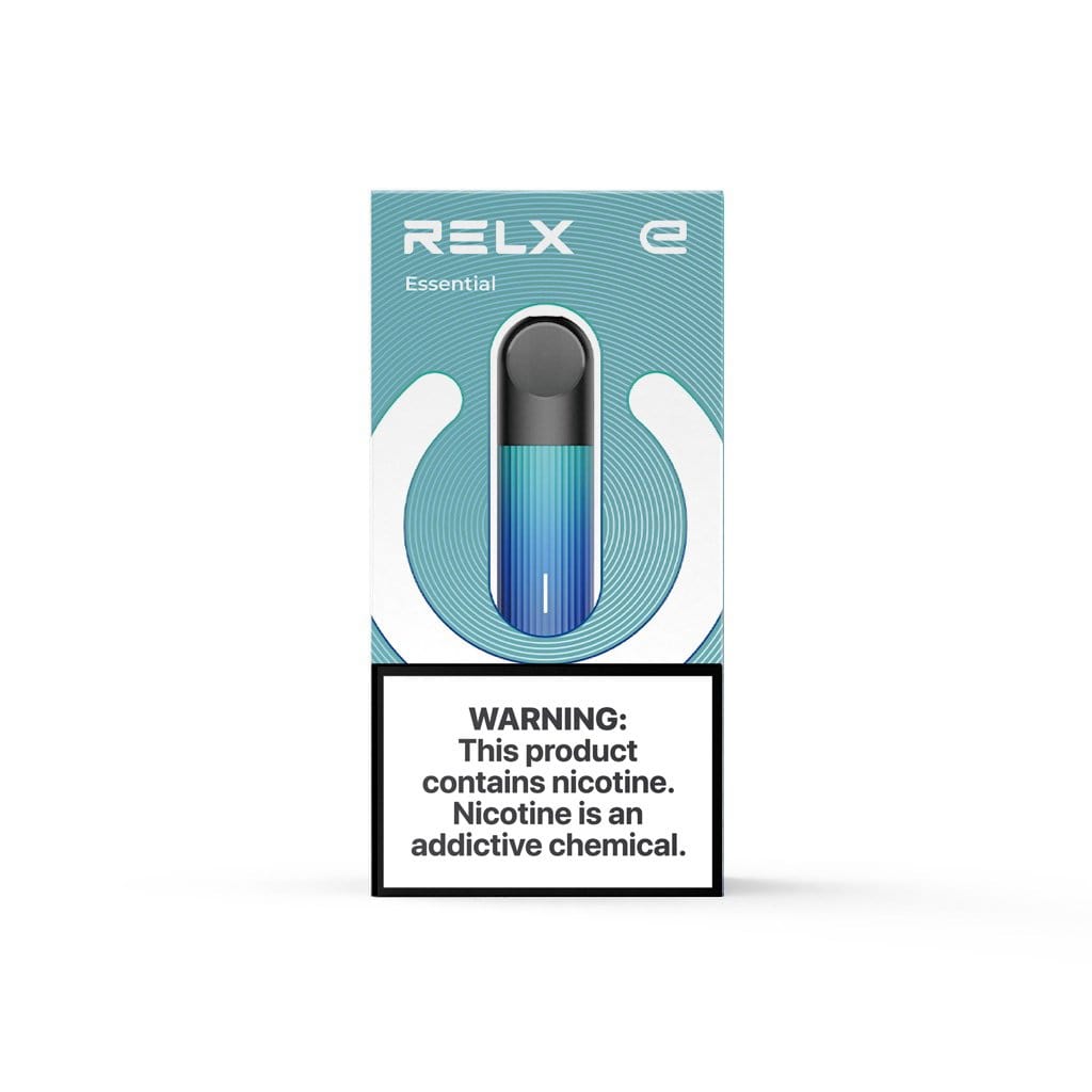 Relx essential device black blue glow