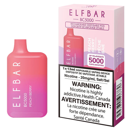 Elfbar BC5000 Peach berry 20mg/ml disposable