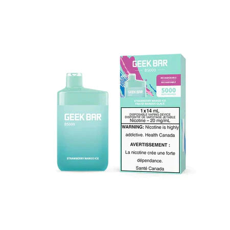 Geek bar b5000 vape jetable à la fraise et à la mangue 20 mg 