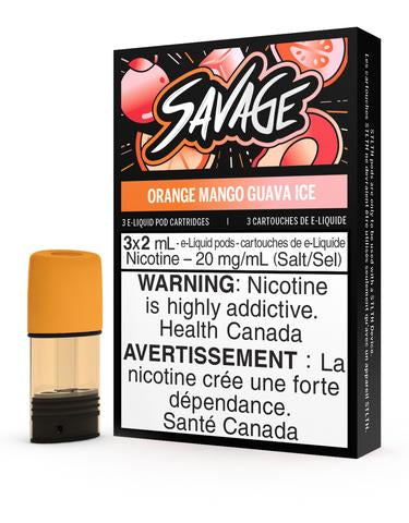 Gousses de glace Stlth Savage Orange Mango Goyave 20 mg