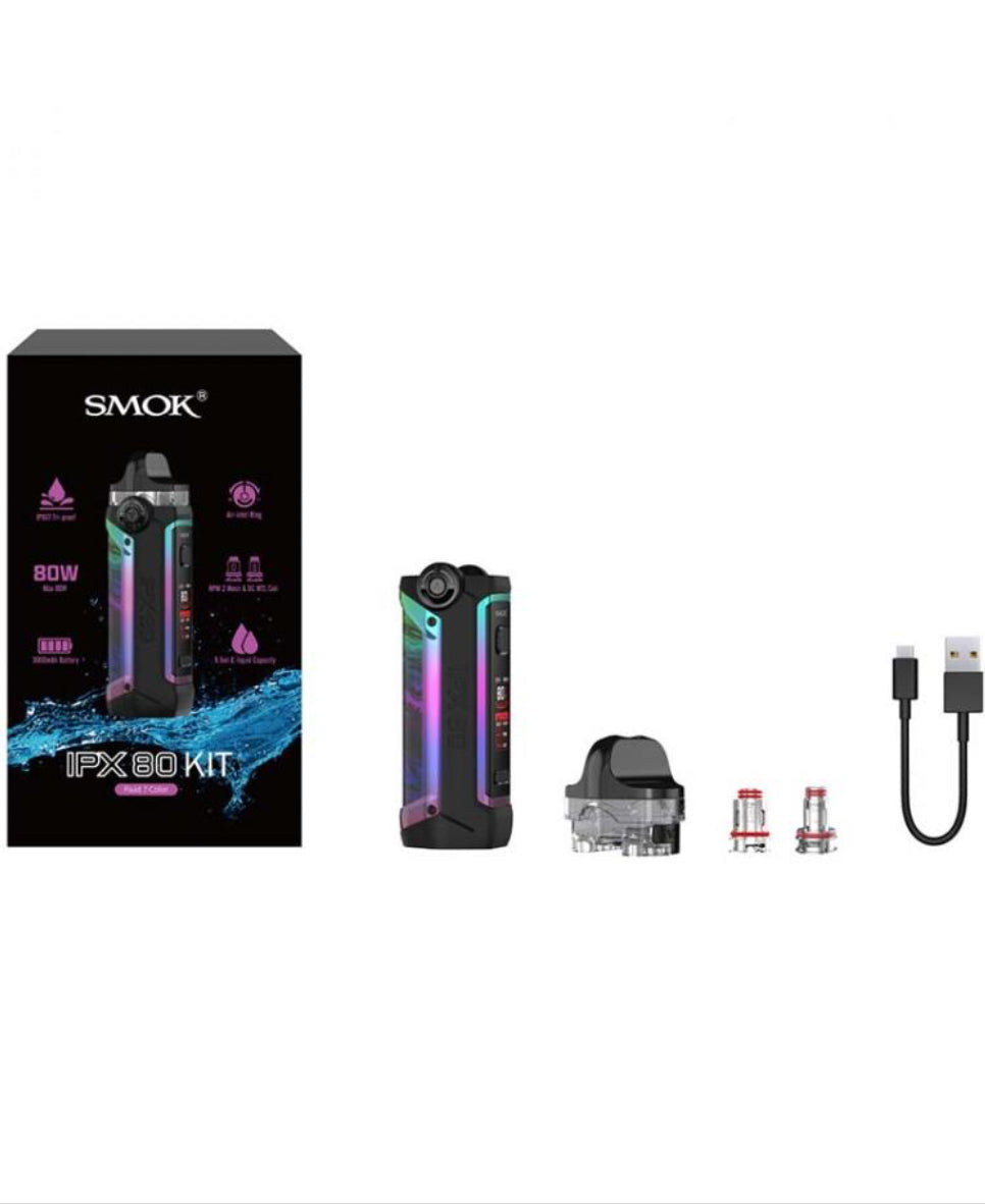 Kit Smok ipx 80 appareil fluide 7 couleurs