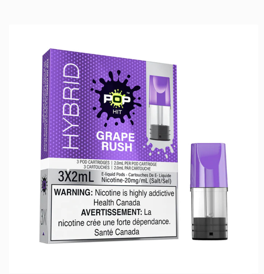 Pop hit hybrid grape rush ice pods