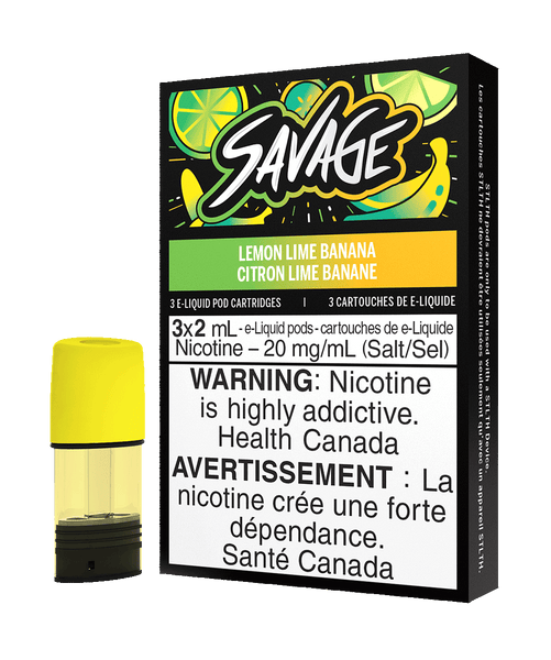 Stlth savage lemon lime banana 20mg pods