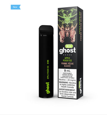 Glace à la pomme et à la pêche Ghost Mega 20 mg/ml jetable