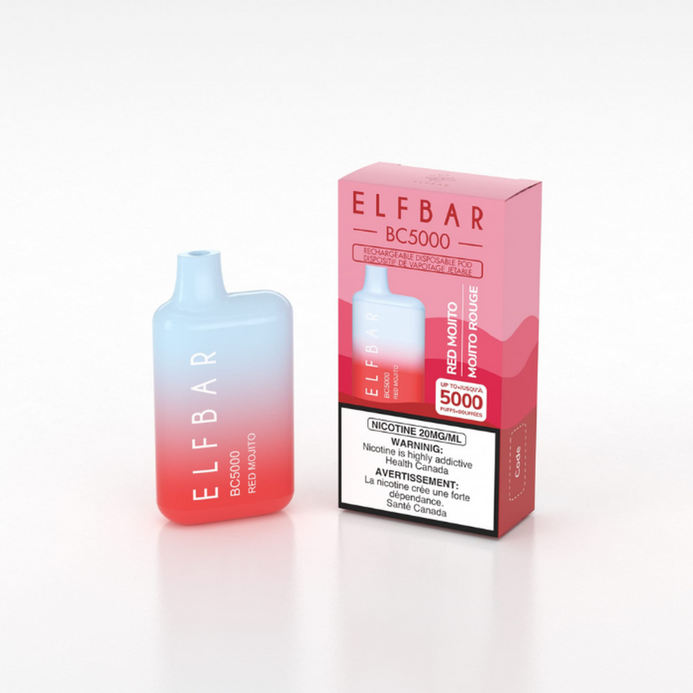 Elfbar BC5000 Mojito rouge 20 mg/ml jetable