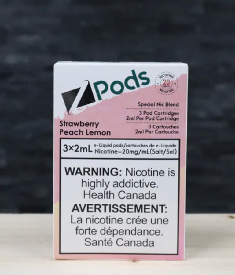Z pods fraise pêche citron
