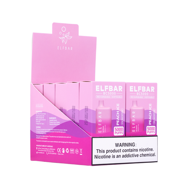 Elfbar BC5000 Peach ice 20mg/ml disposable