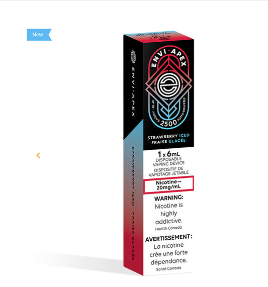 Envi apex strawberry iced 20mg/ml disposable